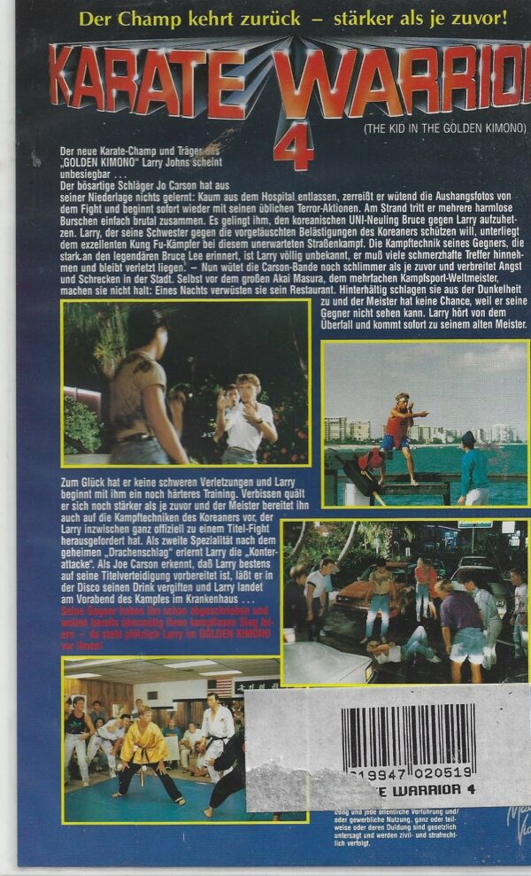 Karate Warrior 4 (VHS)